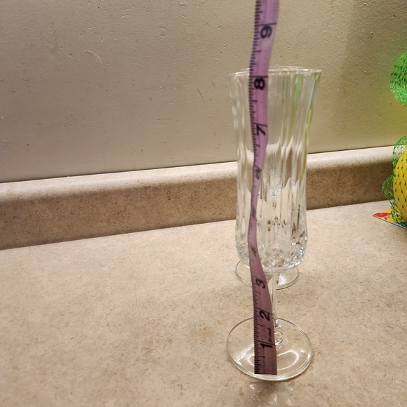 St. George Crystal USA Champagne Flutes Excellent Condition - Picture 5 of 6